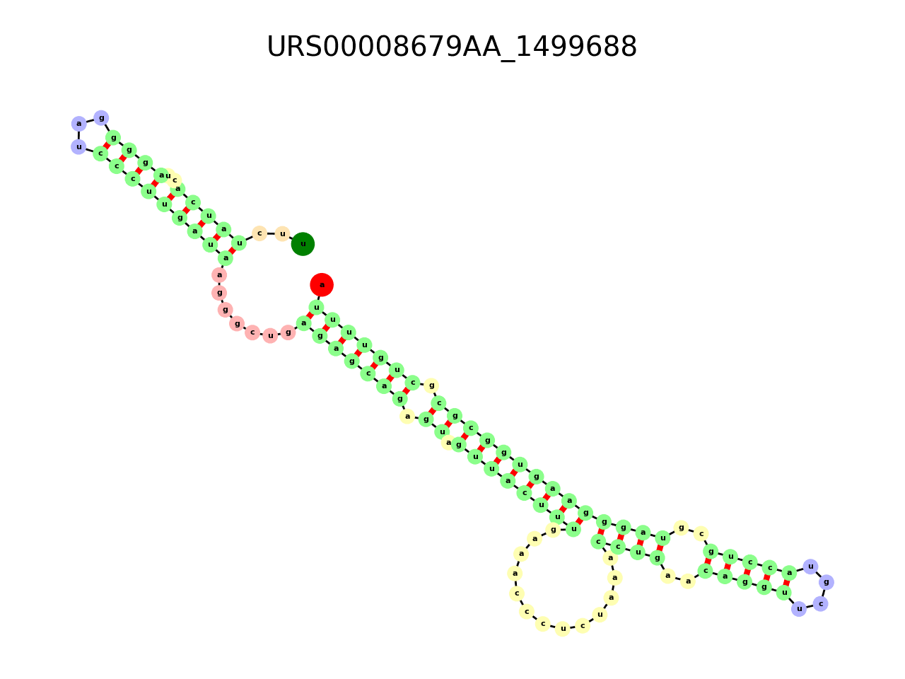 image of the secondary structure of the first Riboswitch match