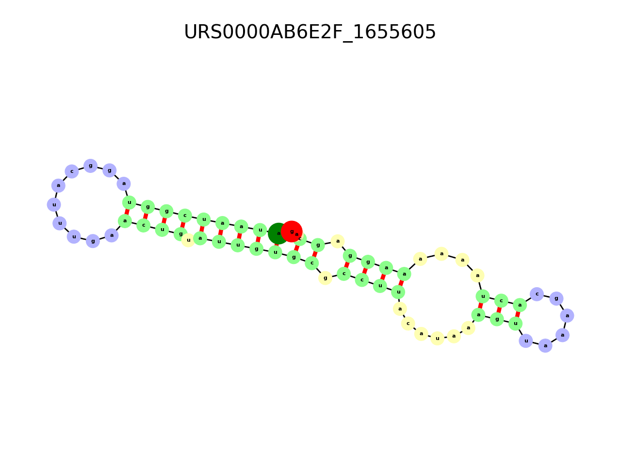 image of the secondary structure of the third Riboswitch match