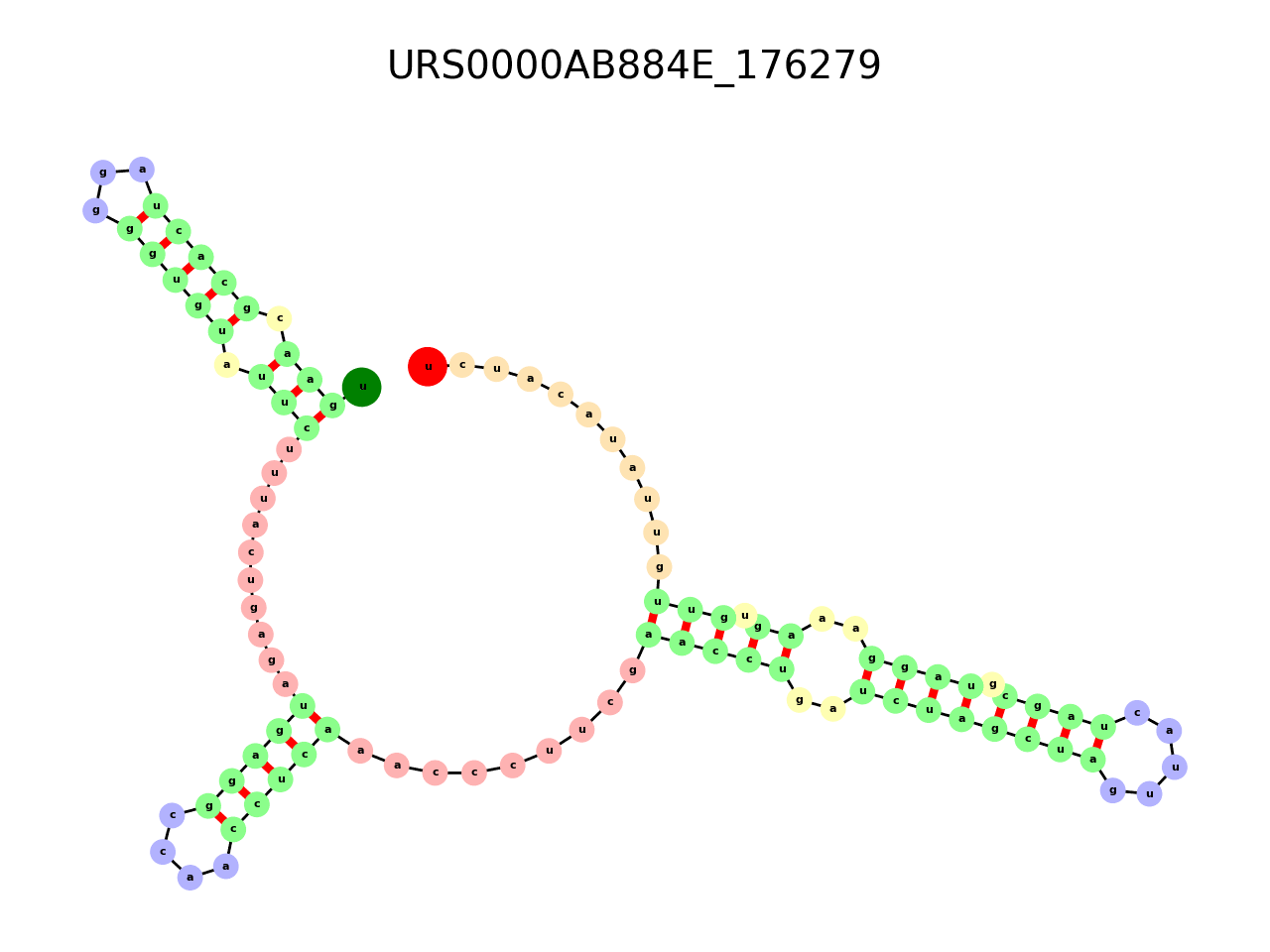 image of the secondary structure of the third Riboswitch match