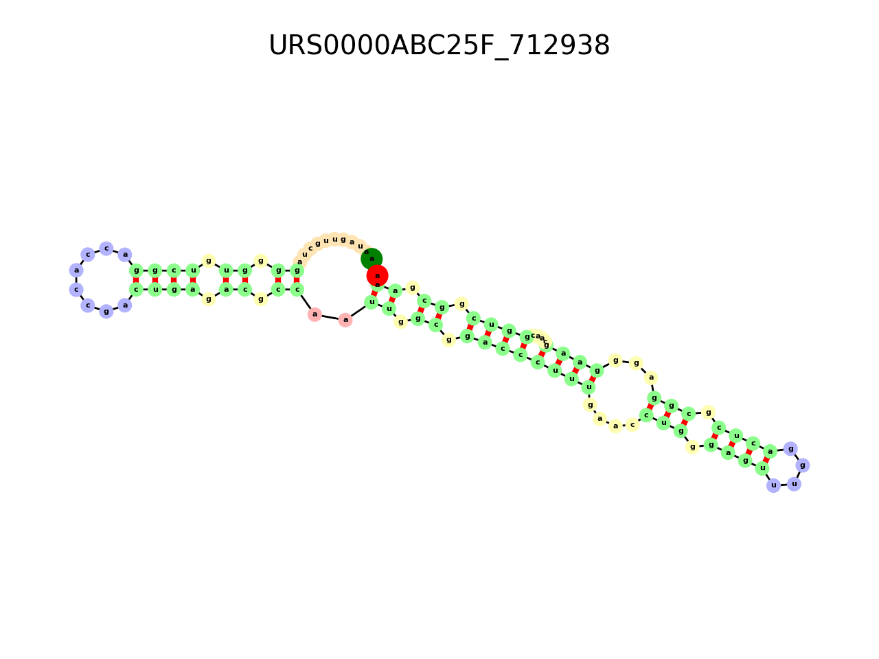 image of the secondary structure of the third Riboswitch match