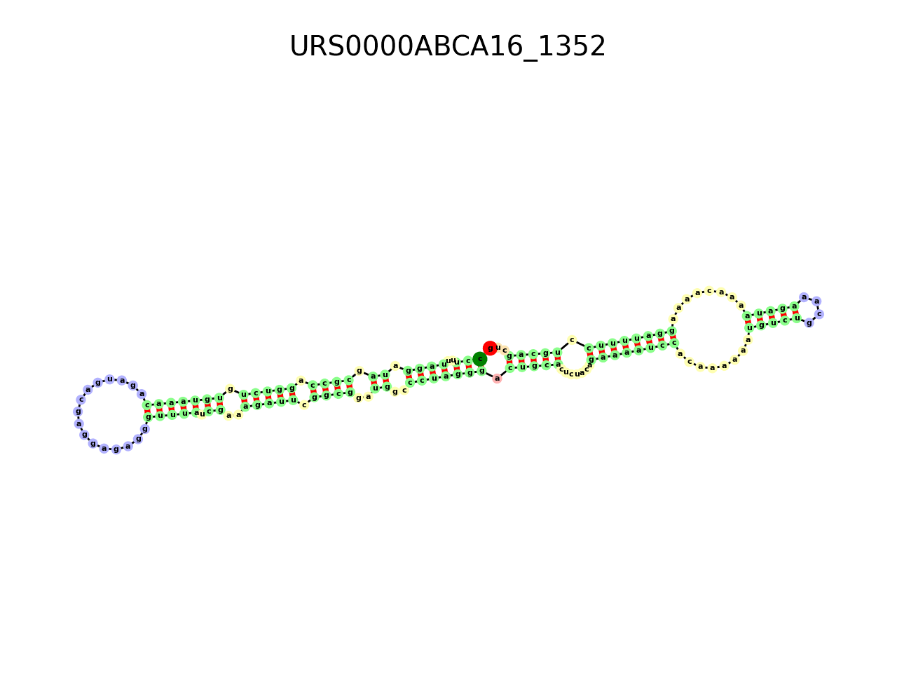 image of the secondary structure of the second Riboswitch match