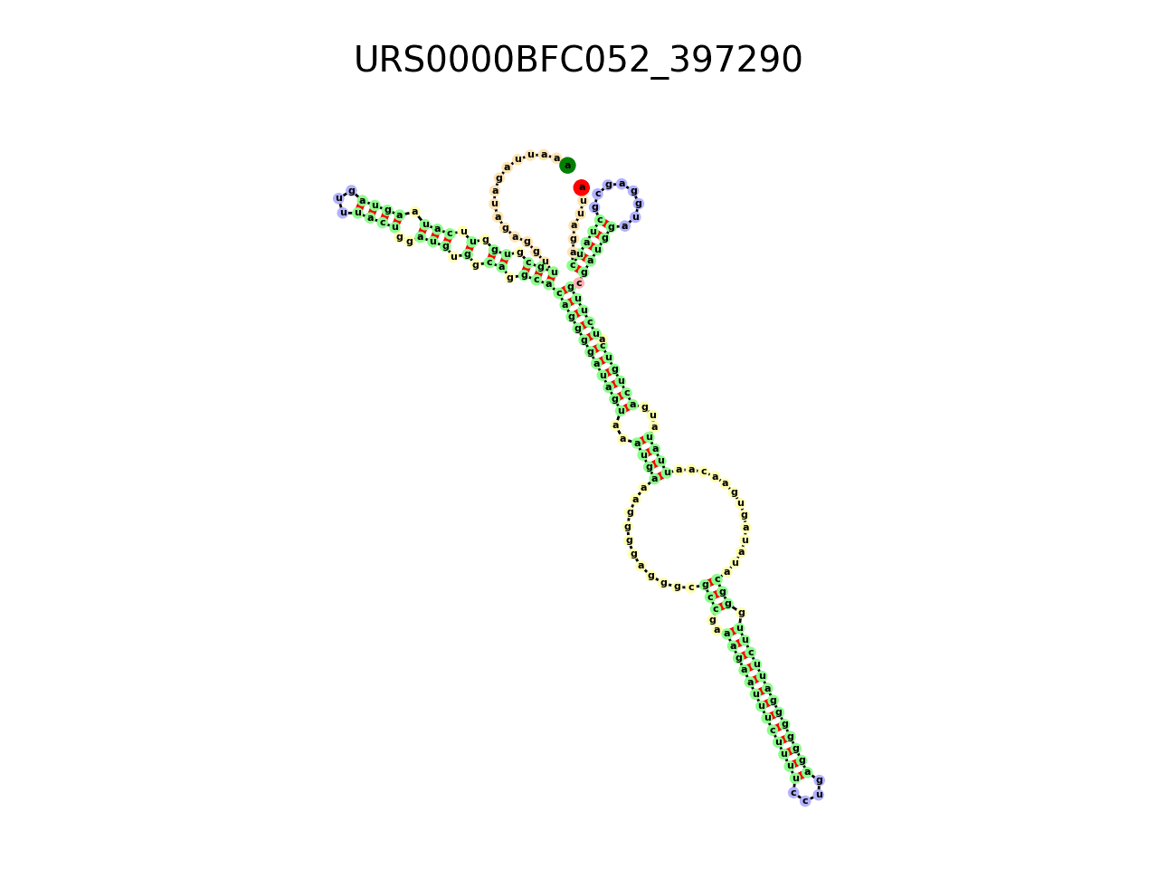 image of the secondary structure of the third Riboswitch match