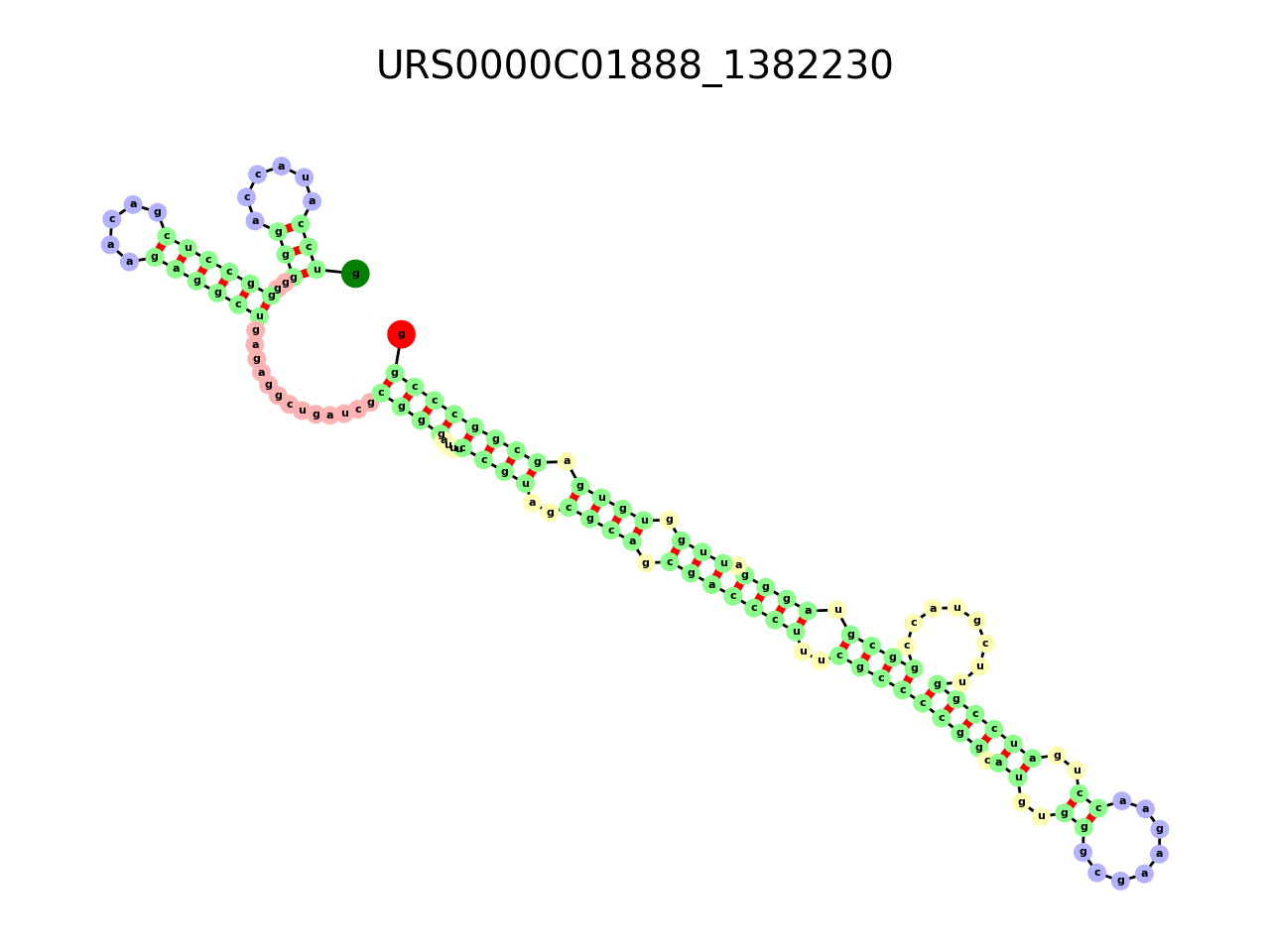 image of the secondary structure of the second Riboswitch match