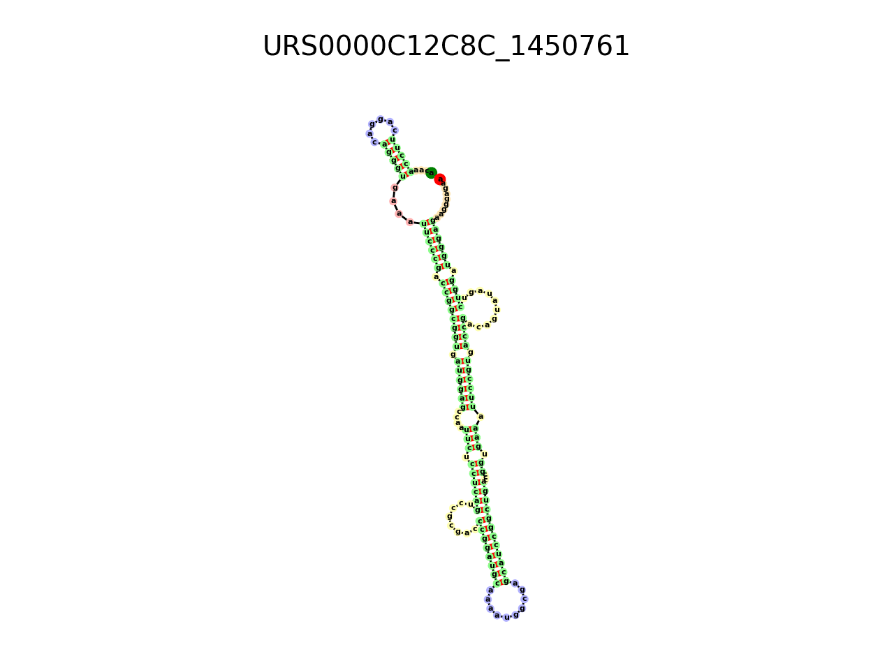 image of the secondary structure of the second Riboswitch match