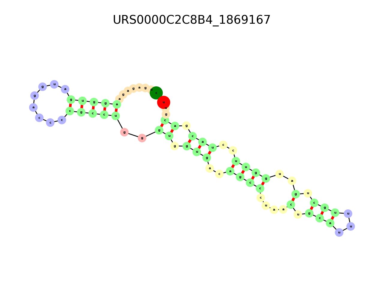 image of the secondary structure of the third Riboswitch match