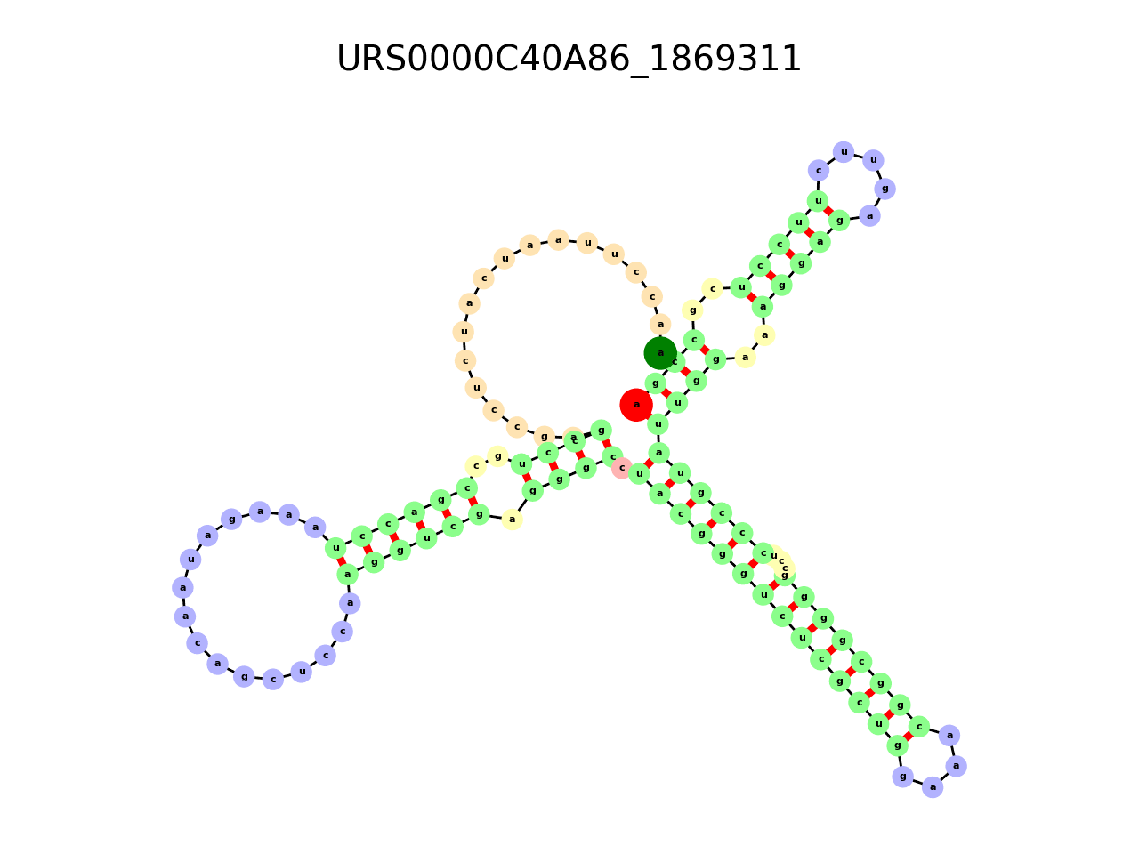image of the secondary structure of the first Riboswitch match