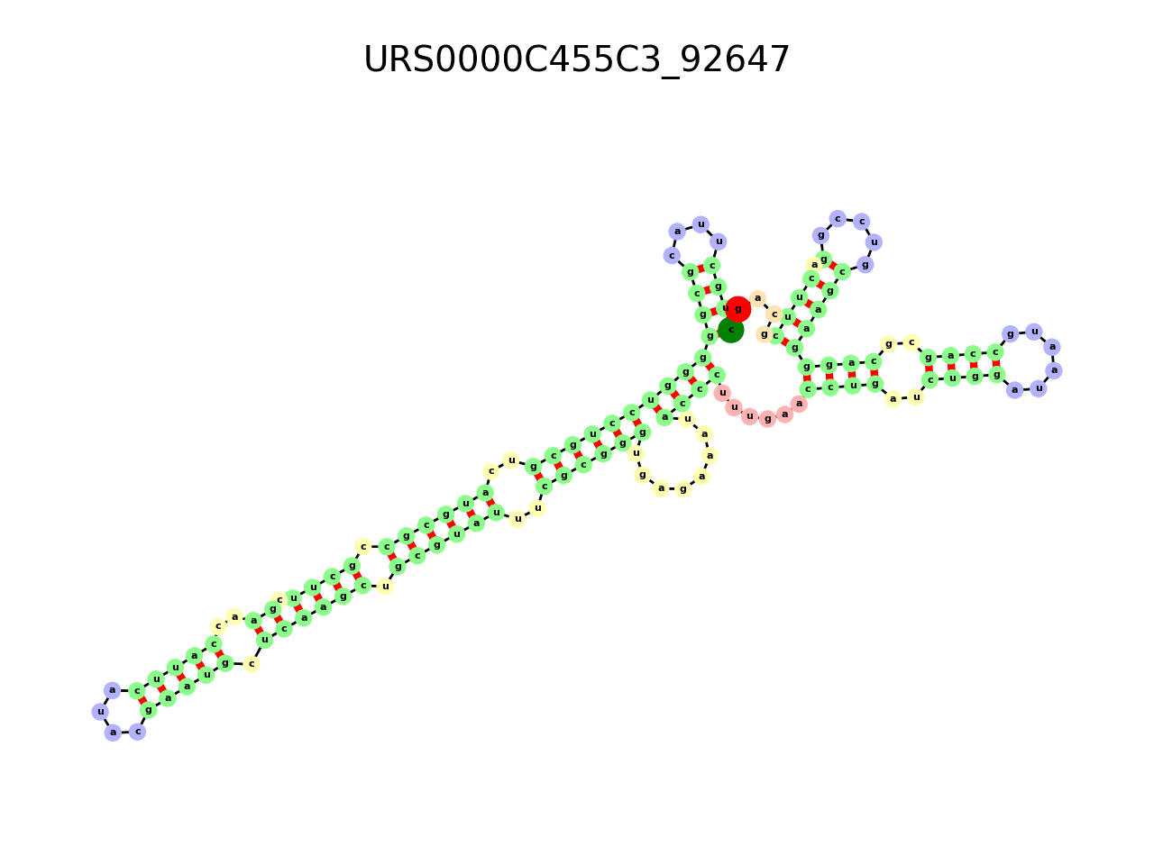 image of the secondary structure of the third Riboswitch match