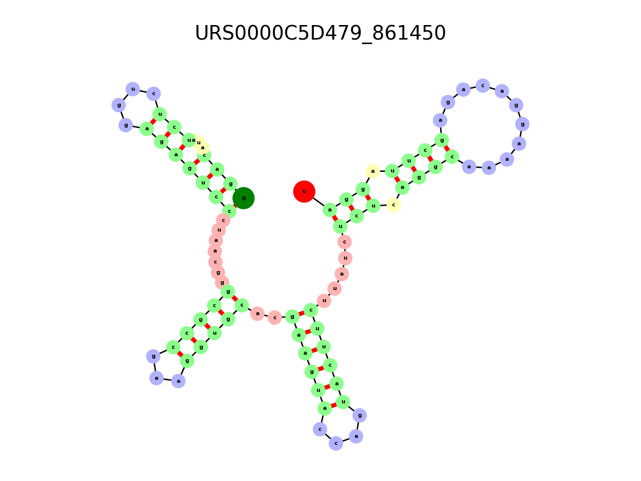 image of the secondary structure of the second Riboswitch match