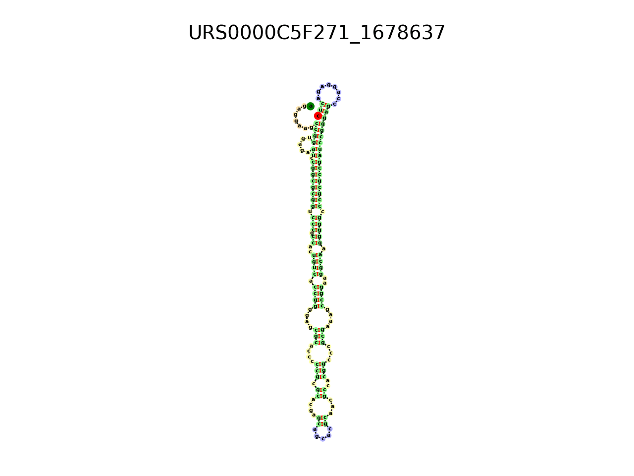image of the secondary structure of the third Riboswitch match