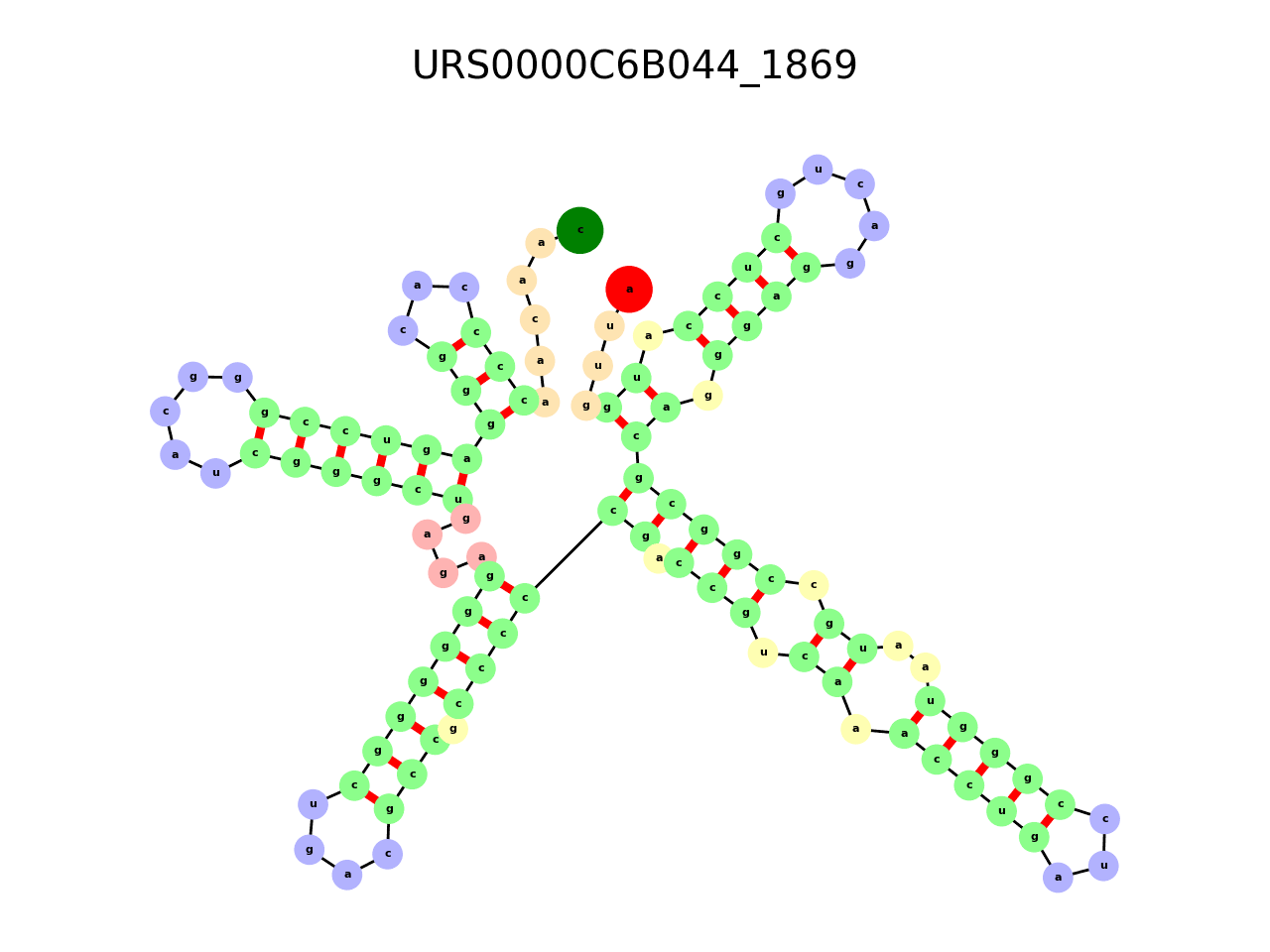 image of the secondary structure of the third Riboswitch match