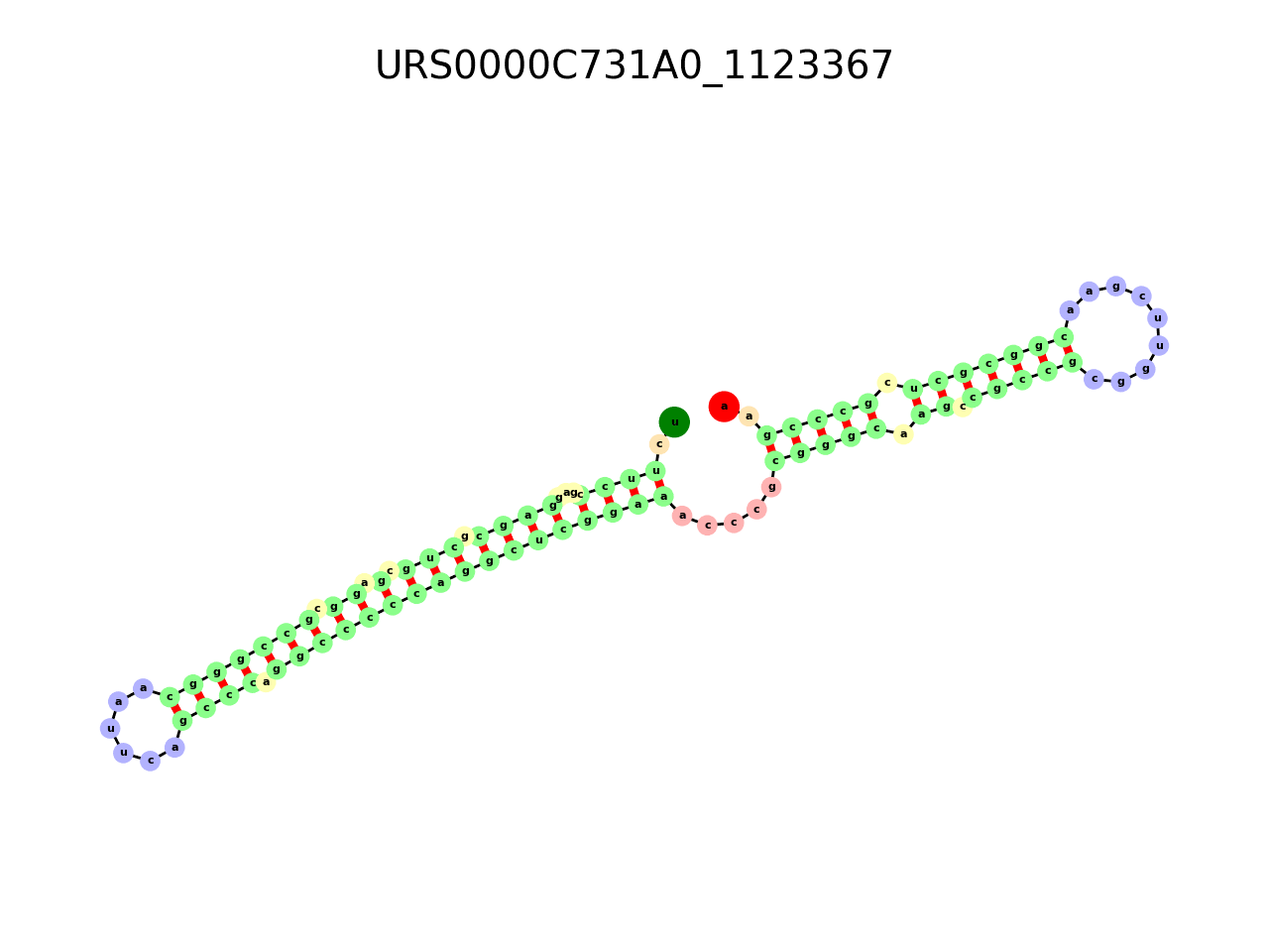 image of the secondary structure of the third Riboswitch match