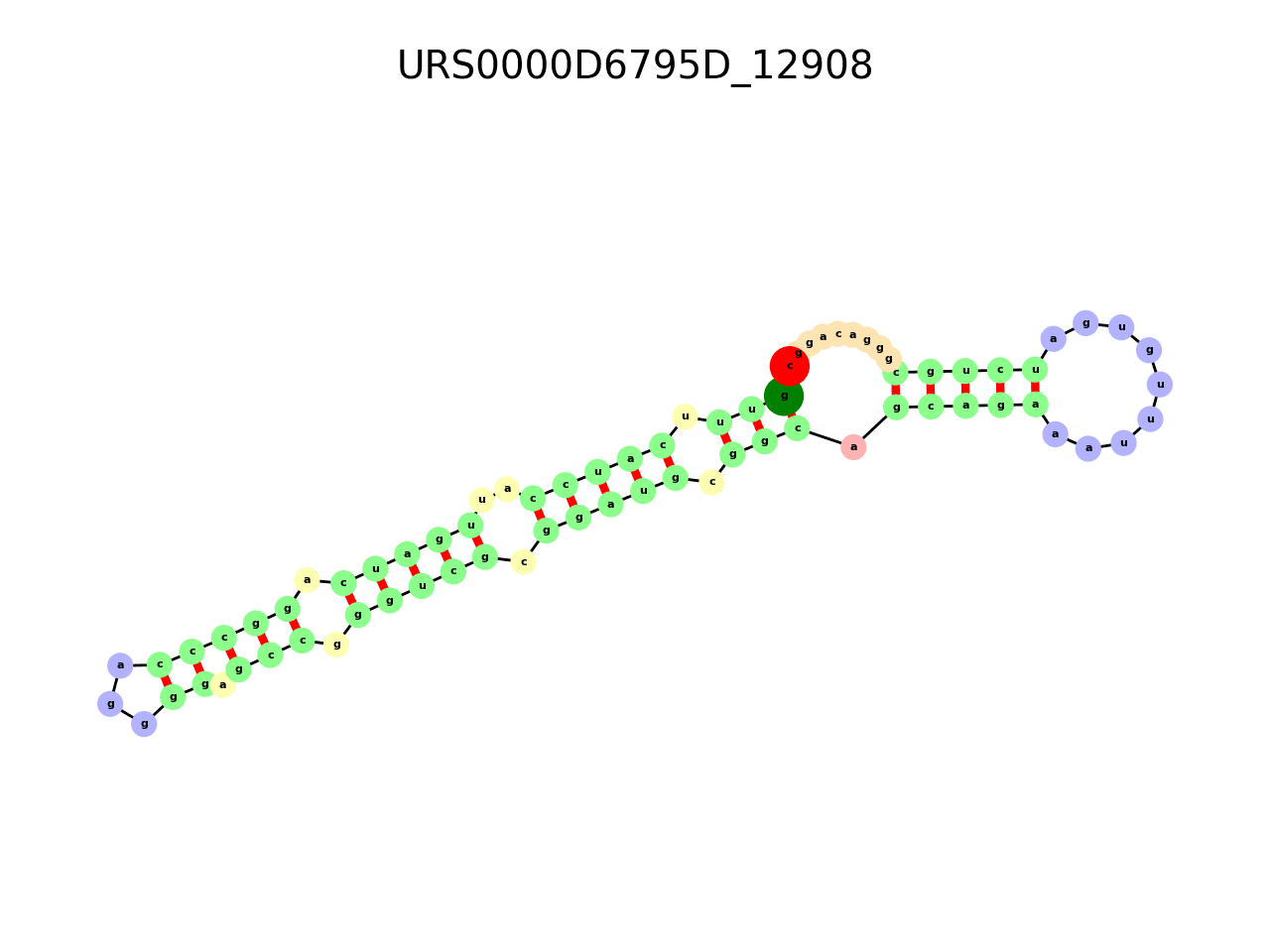 image of the secondary structure of the third Riboswitch match