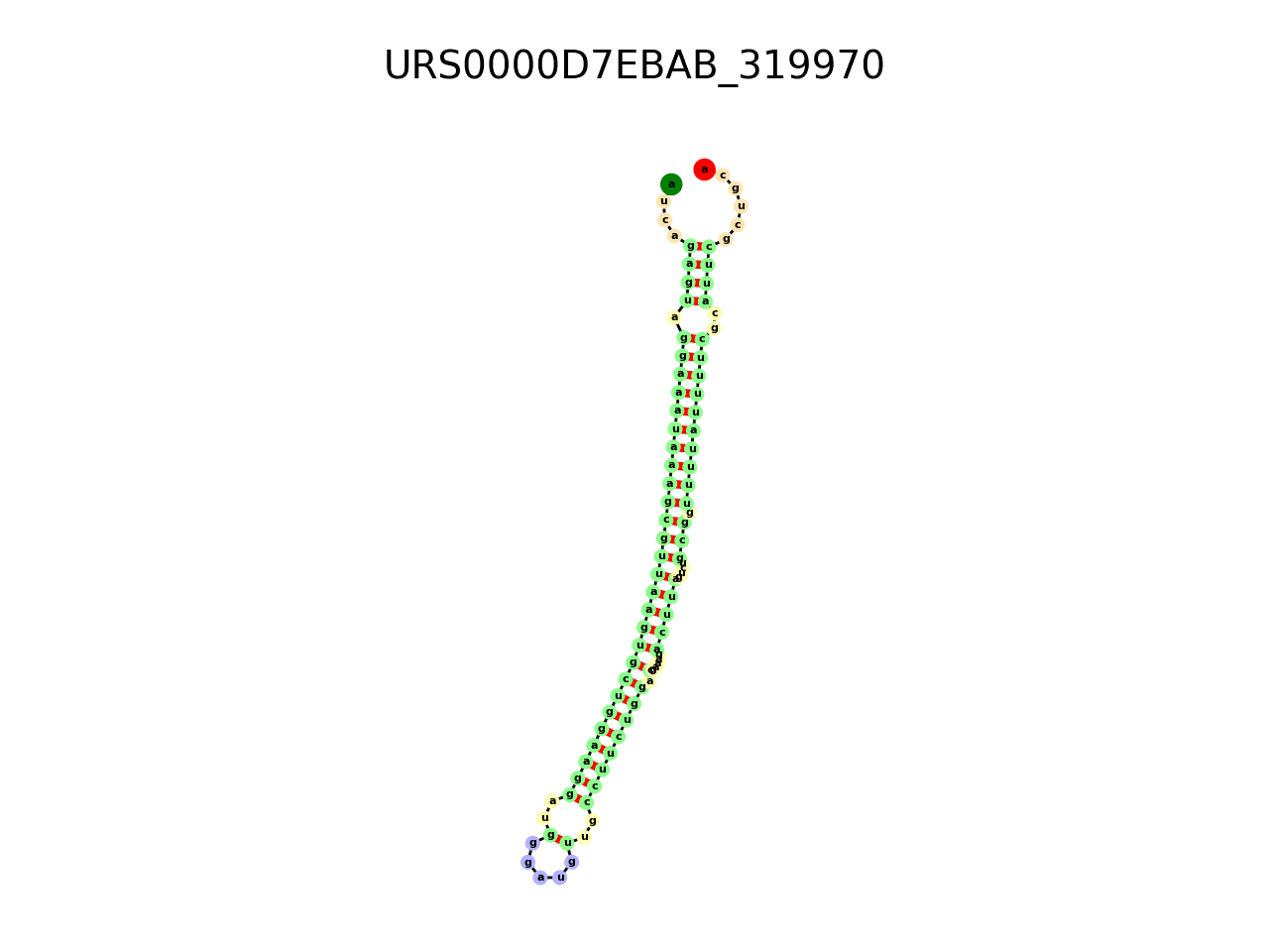 image of the secondary structure of the third Riboswitch match
