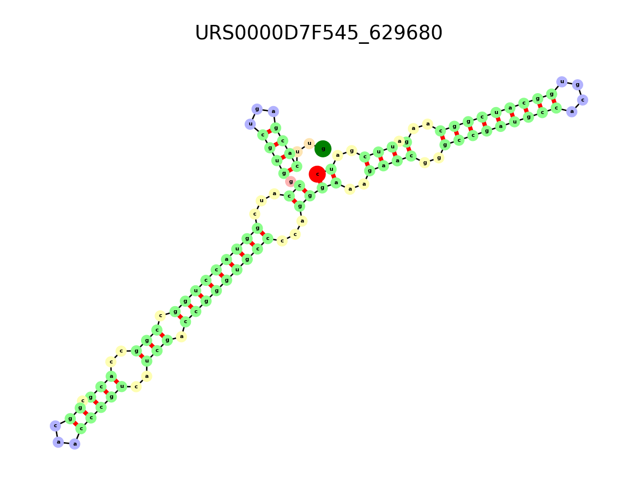 image of the secondary structure of the second Riboswitch match