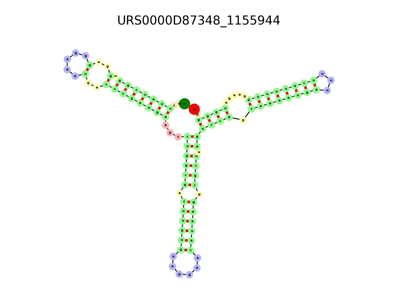 image of the secondary structure of the third Riboswitch match
