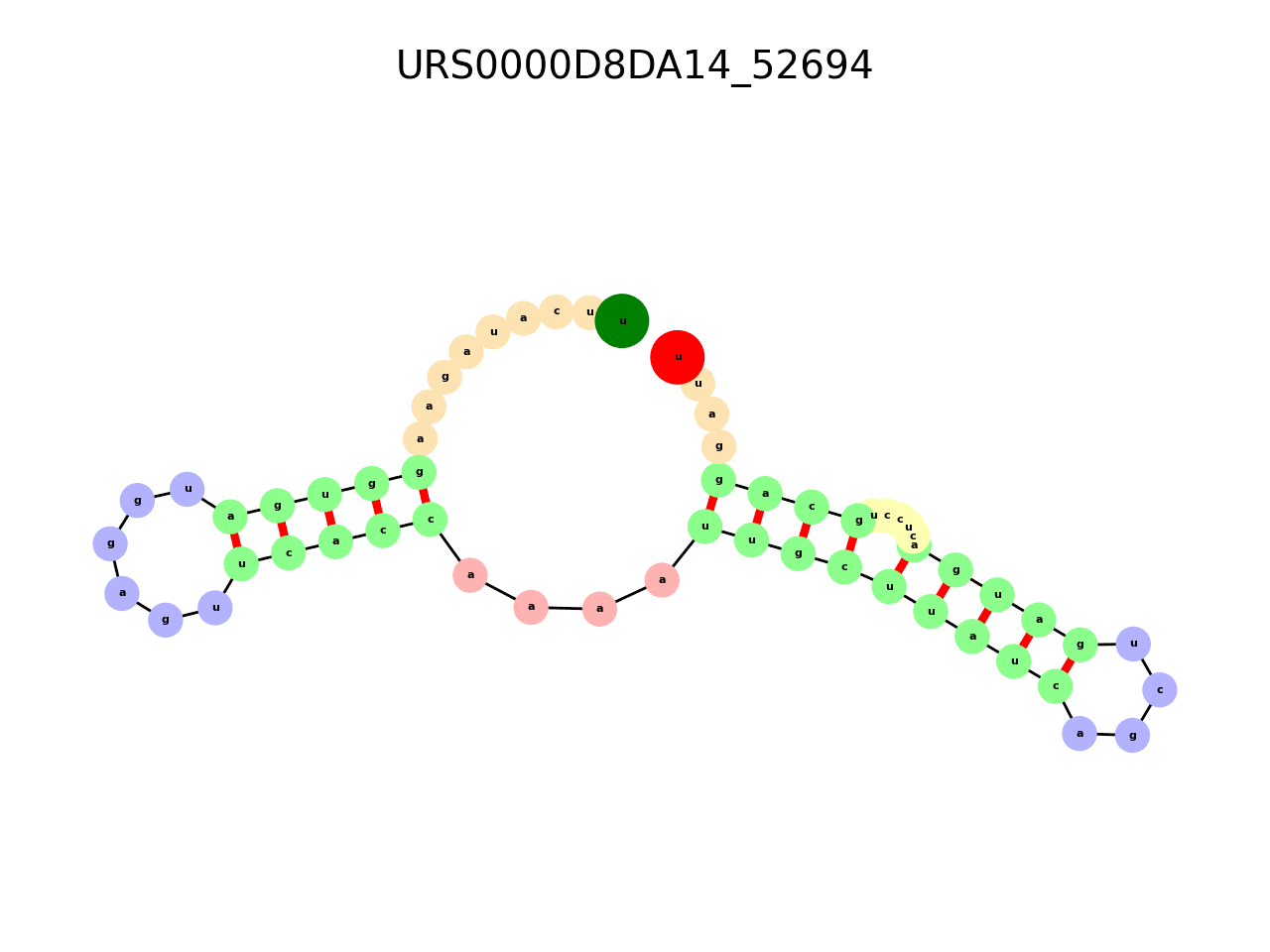 image of the secondary structure of the third Riboswitch match