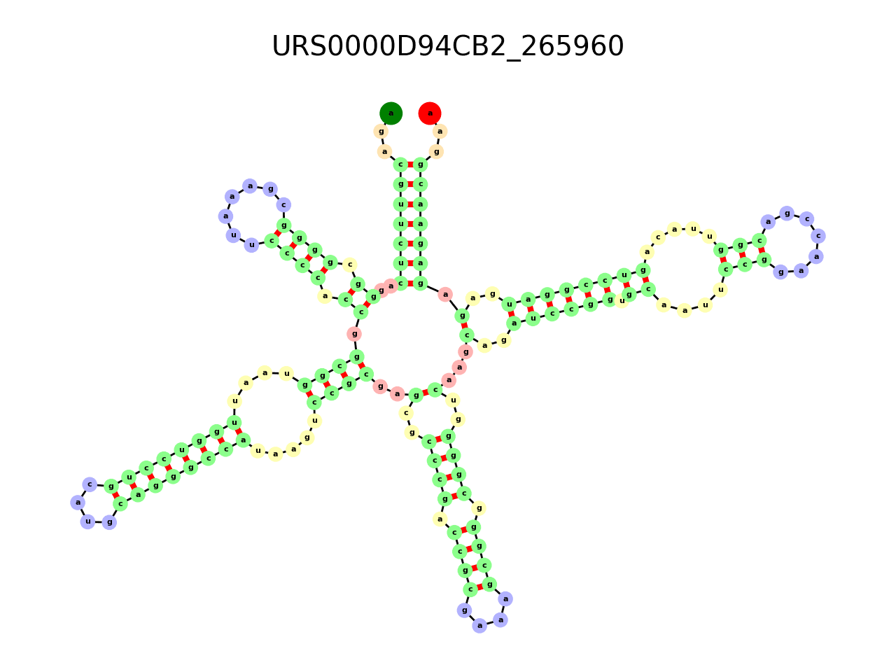 image of the secondary structure of the third Riboswitch match