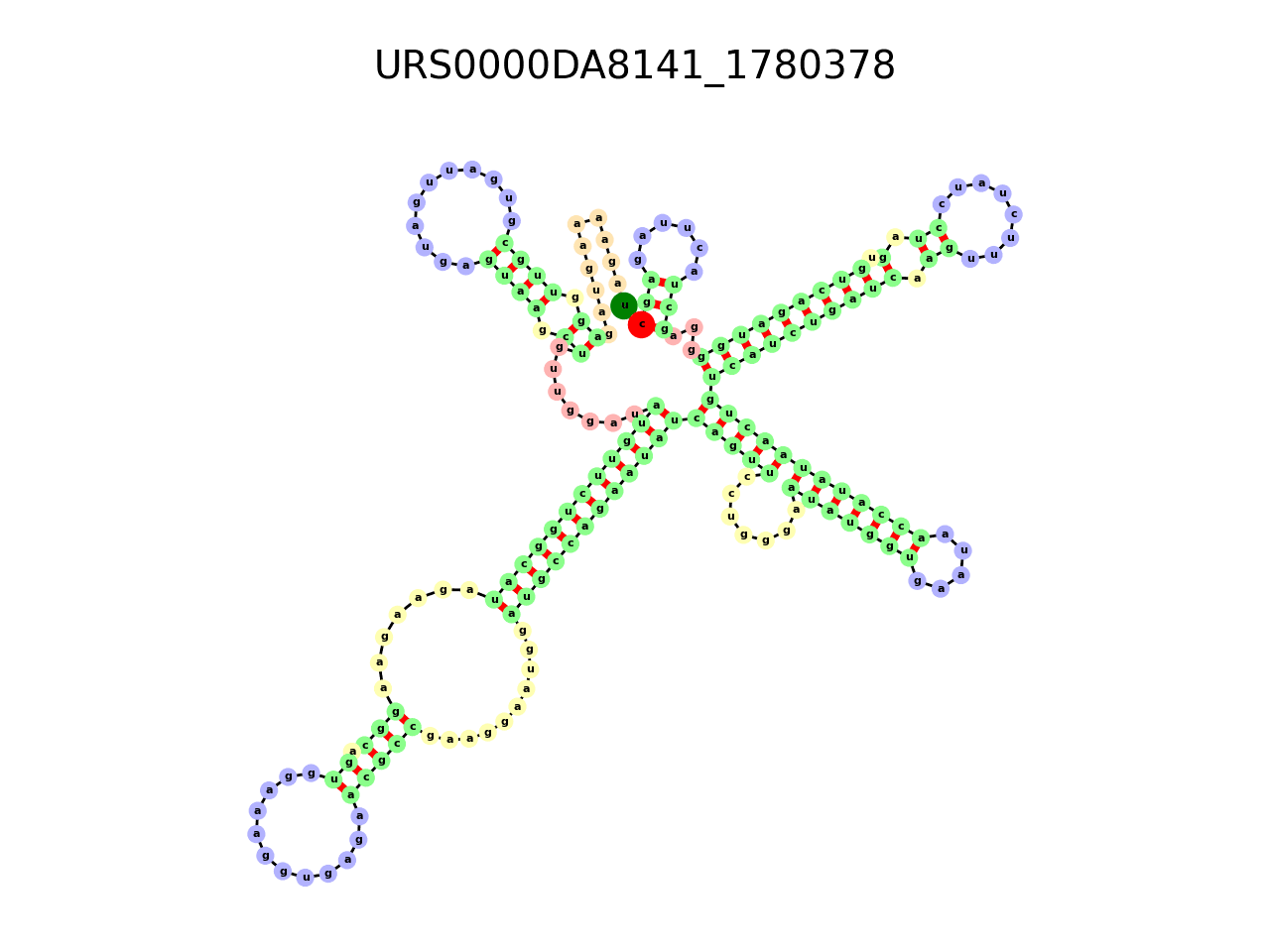 image of the secondary structure of the second Riboswitch match