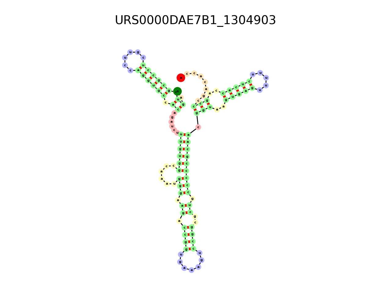 image of the secondary structure of the third Riboswitch match
