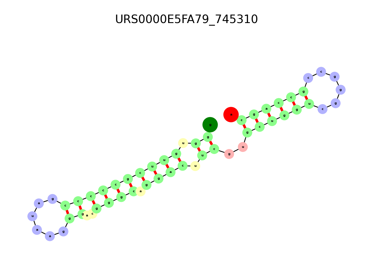 image of the secondary structure of the second Riboswitch match