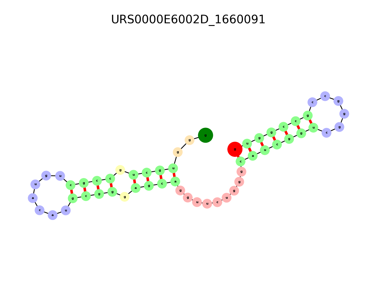 image of the secondary structure of the third Riboswitch match
