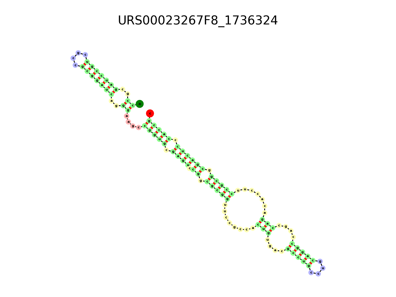 image of the secondary structure of the third Riboswitch match