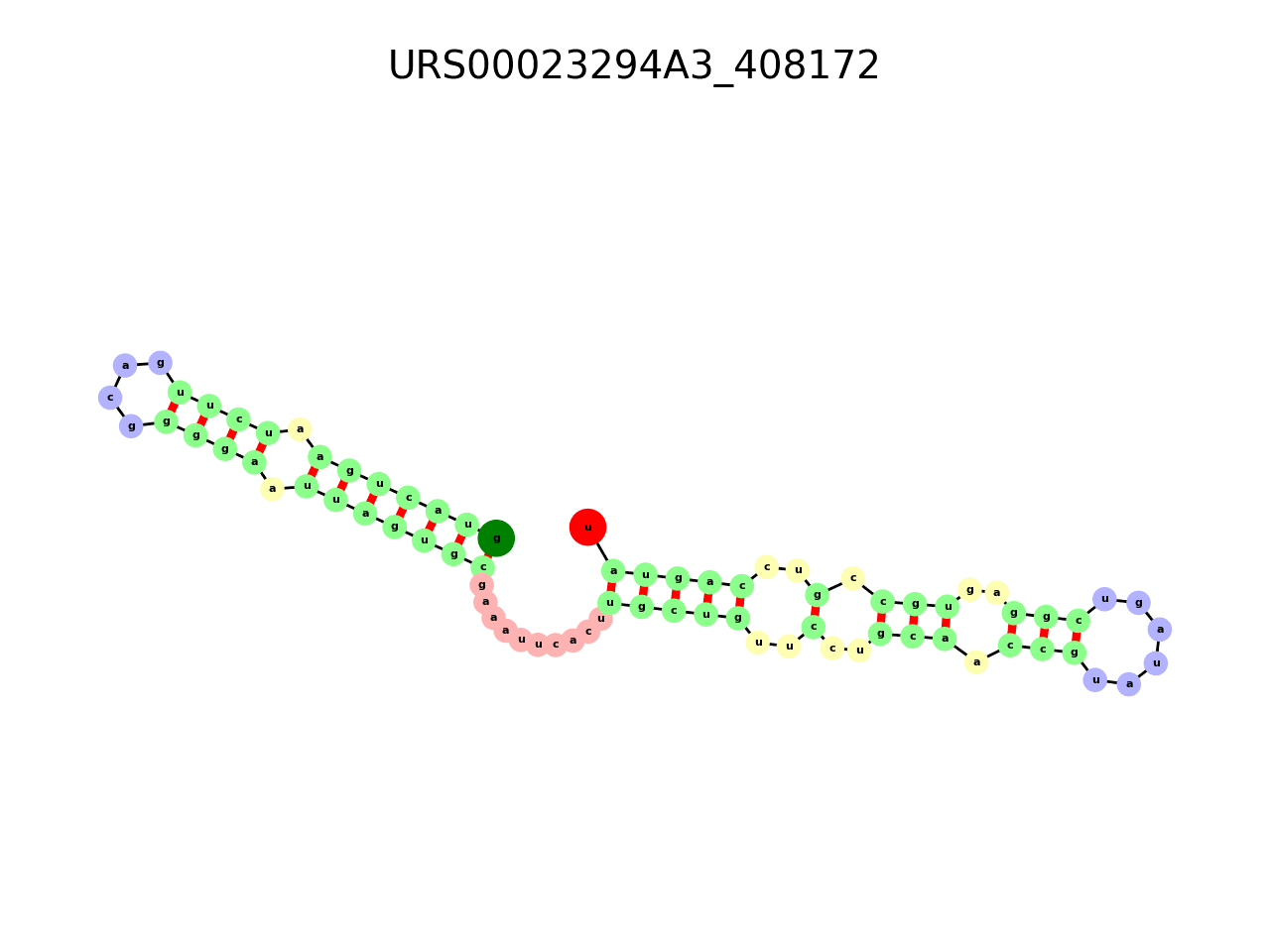 image of the secondary structure of the third Riboswitch match