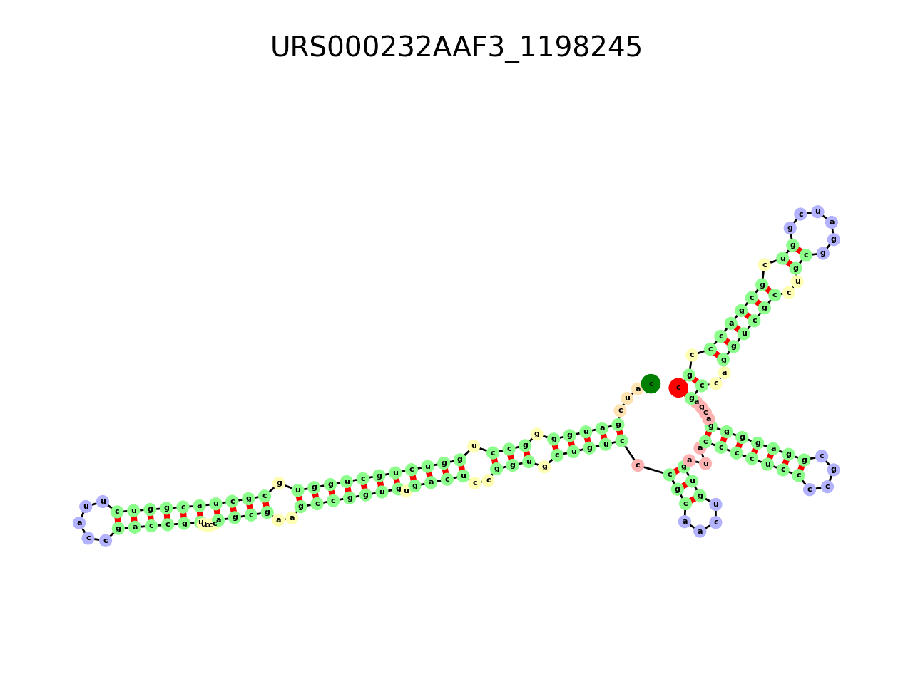 image of the secondary structure of the third Riboswitch match