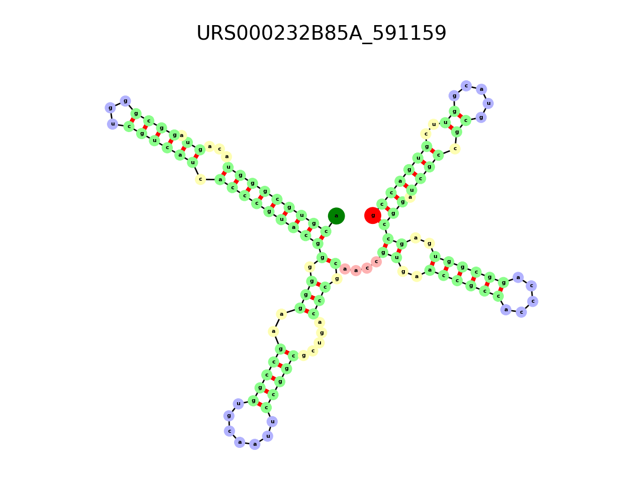 image of the secondary structure of the first Riboswitch match