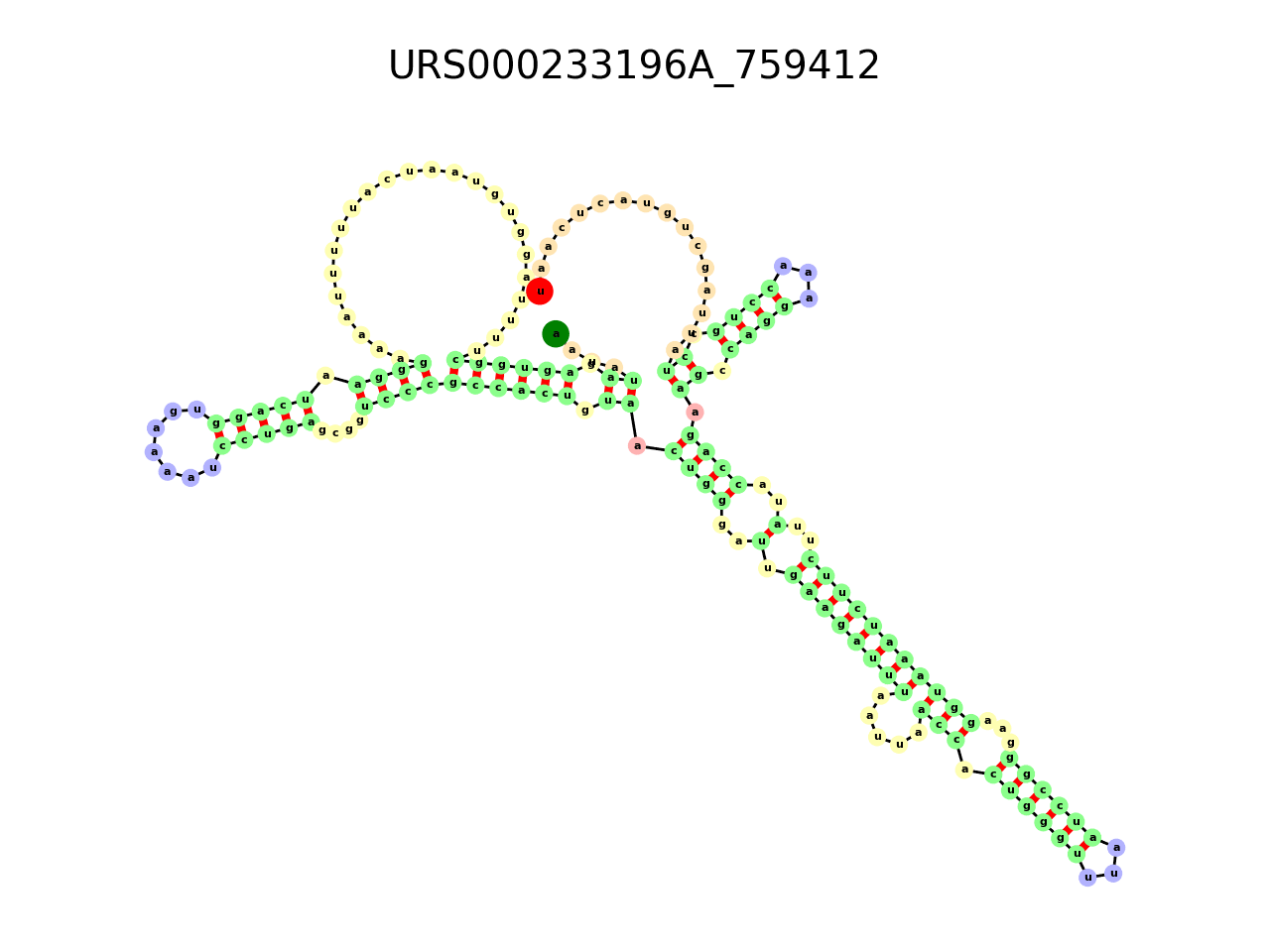 image of the secondary structure of the third Riboswitch match