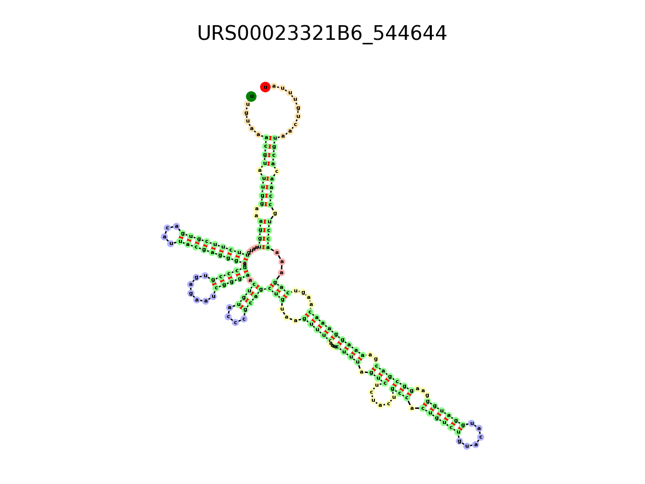 image of the secondary structure of the third Riboswitch match